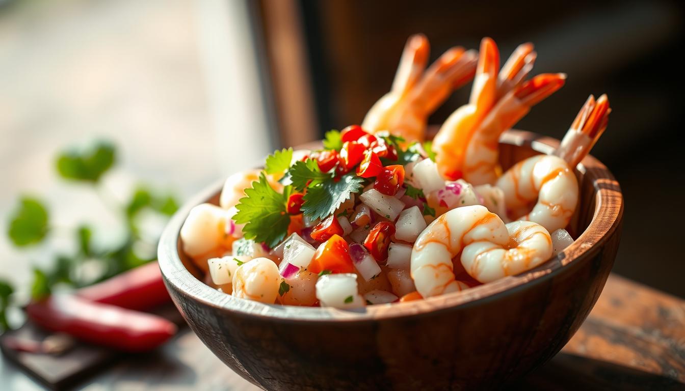 ceviche de camarón